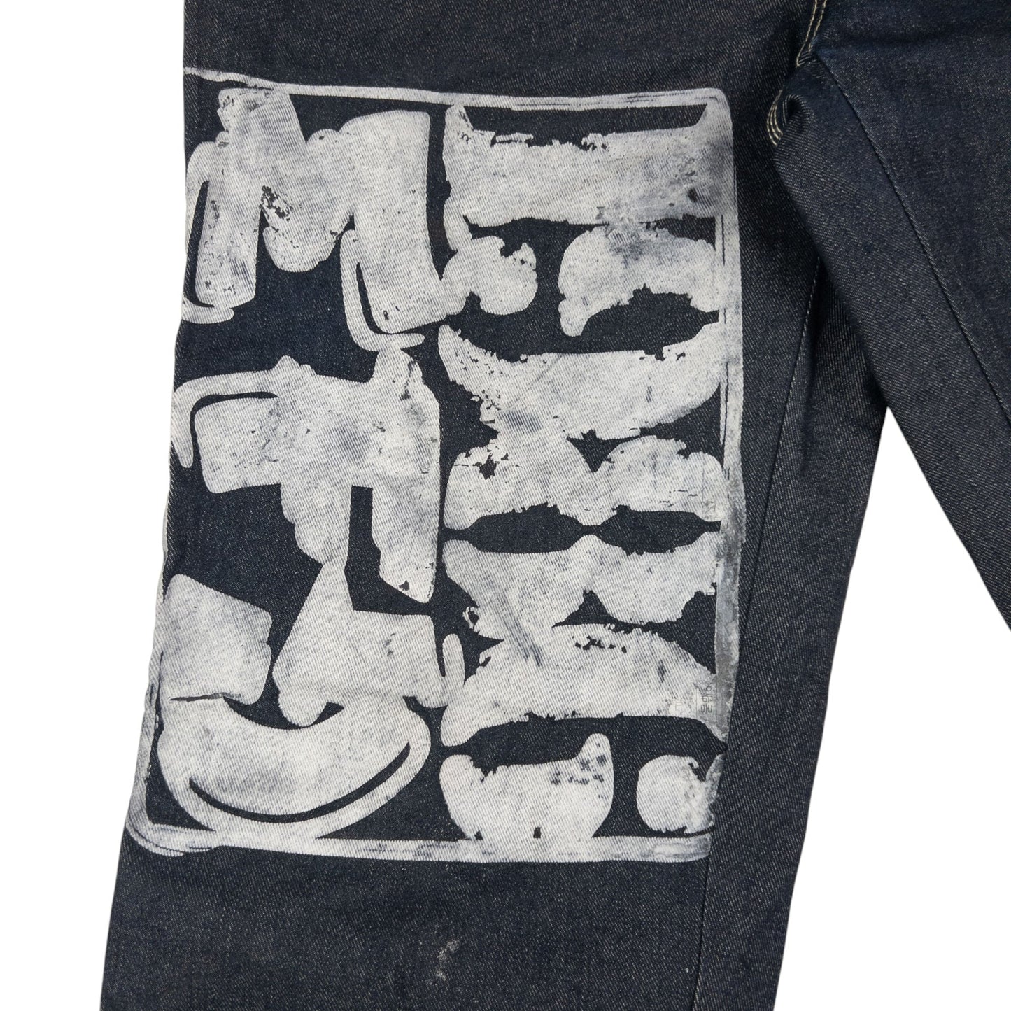 Vintage Marithe + Francois Girbaud Printed Denim Jeans Size W29