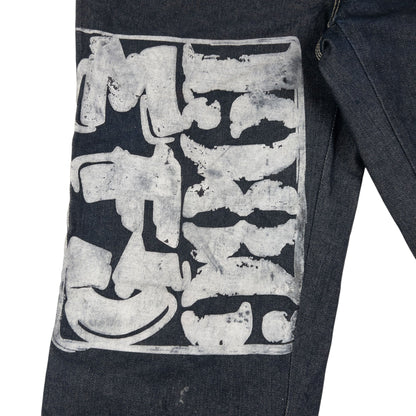 Vintage Marithe + Francois Girbaud Printed Denim Jeans Size W29