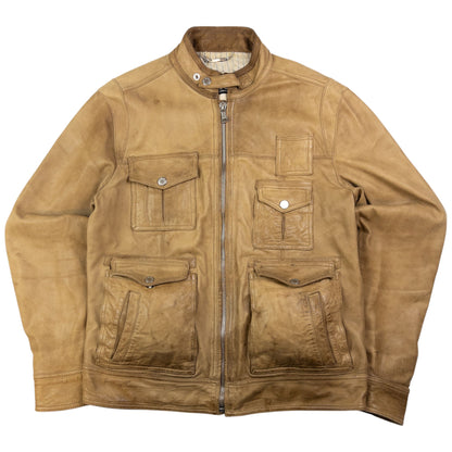Vintage Dolce & Gabbana Leather Biker Jacket Size M