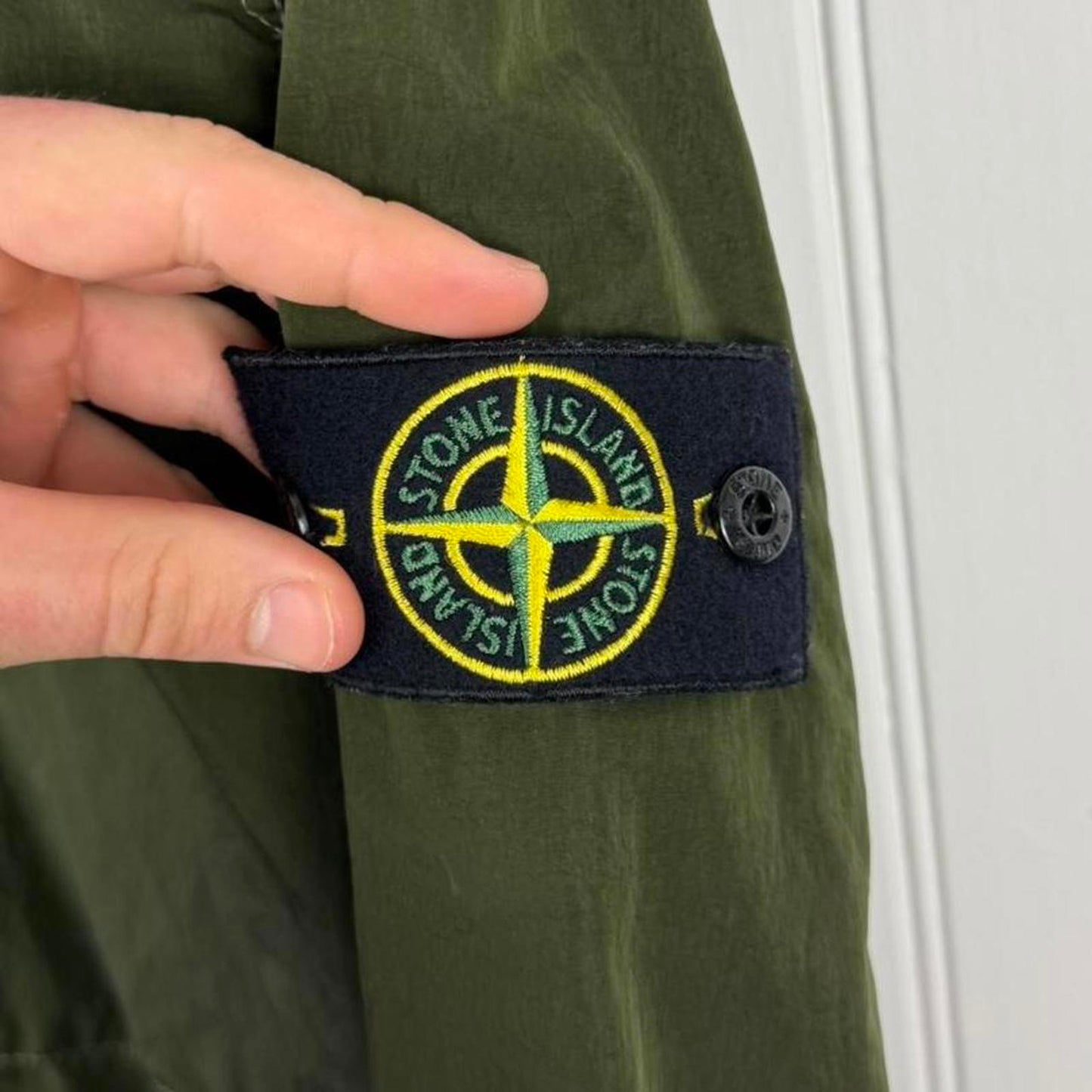 Stone Island Nylon Metal Flock Zip-Away Hood Jacket (L) | Large, Red