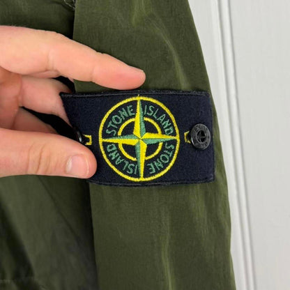 Stone Island Nylon Metal Flock Zip-Away Hood Jacket (L) | Large, Red