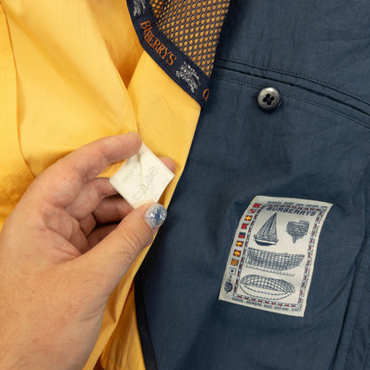 Vintage 90s Burberry Zip Up Jacket Size M | Medium, Yellow