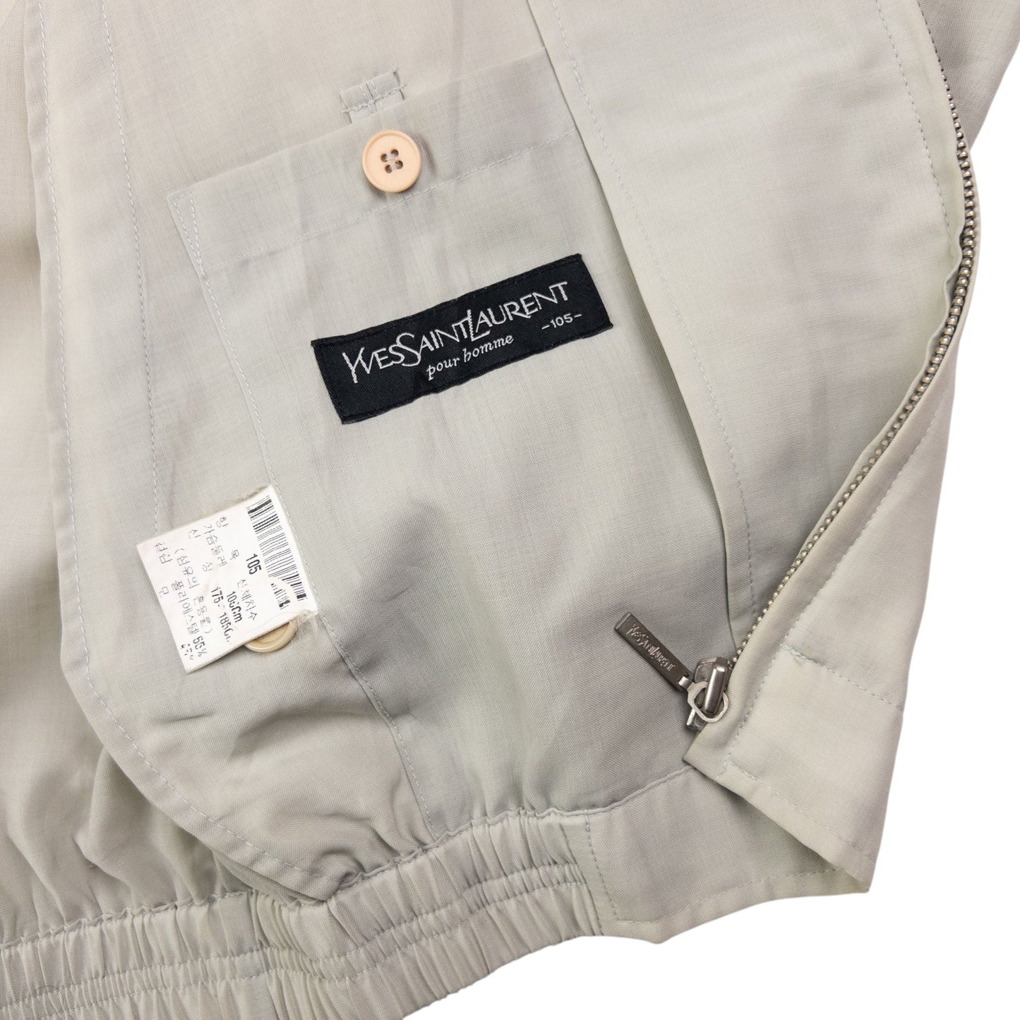 Vintage YSL Yves Saint Laurent Harrington Jacket Size XL