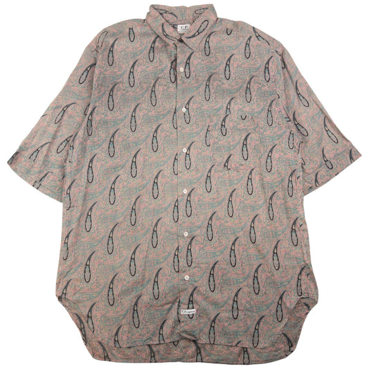 Vintage CP Company Paisley Short Sleeve Button Up Shirt Size L