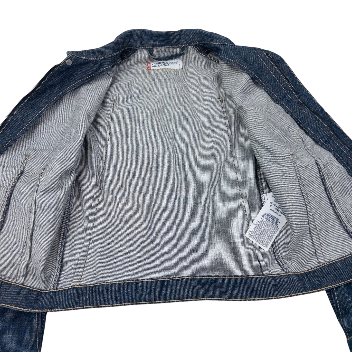 Vintage Levi's Engineered Garments Cropped Denim Jacket Womens Size S