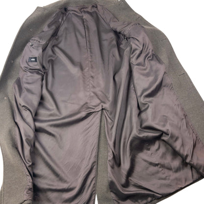 Vintage 2000s Hugo Boss Longline Wool Button Up Jacket Size XXL | XXL, Grey