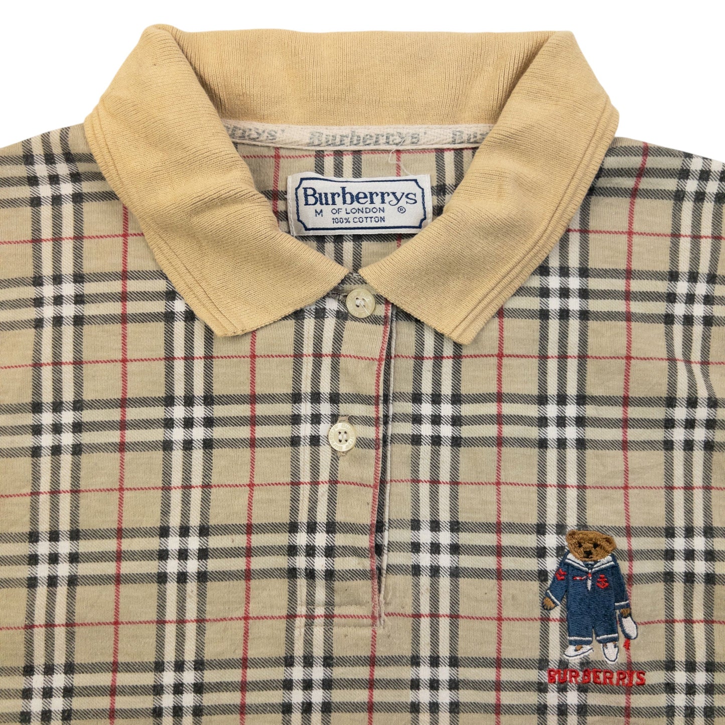 Vintage 90s Burberry Nova Check Polo Shirt Womens Size M | Medium, Multicoloured