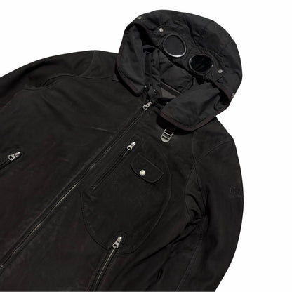 CP Company Suede Goggle Jacket | Age 16, Black