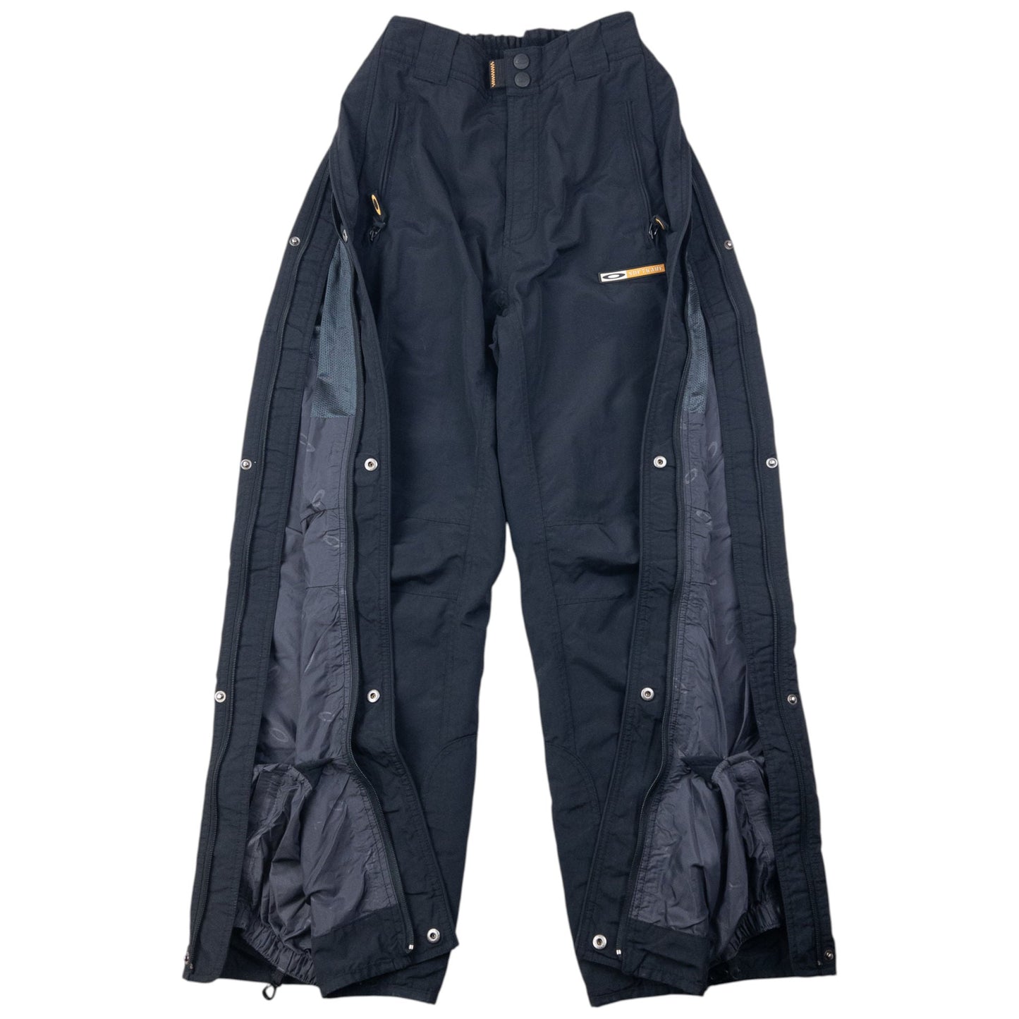 Vintage Oakley Full Zip Snowboarding Trousers Size S