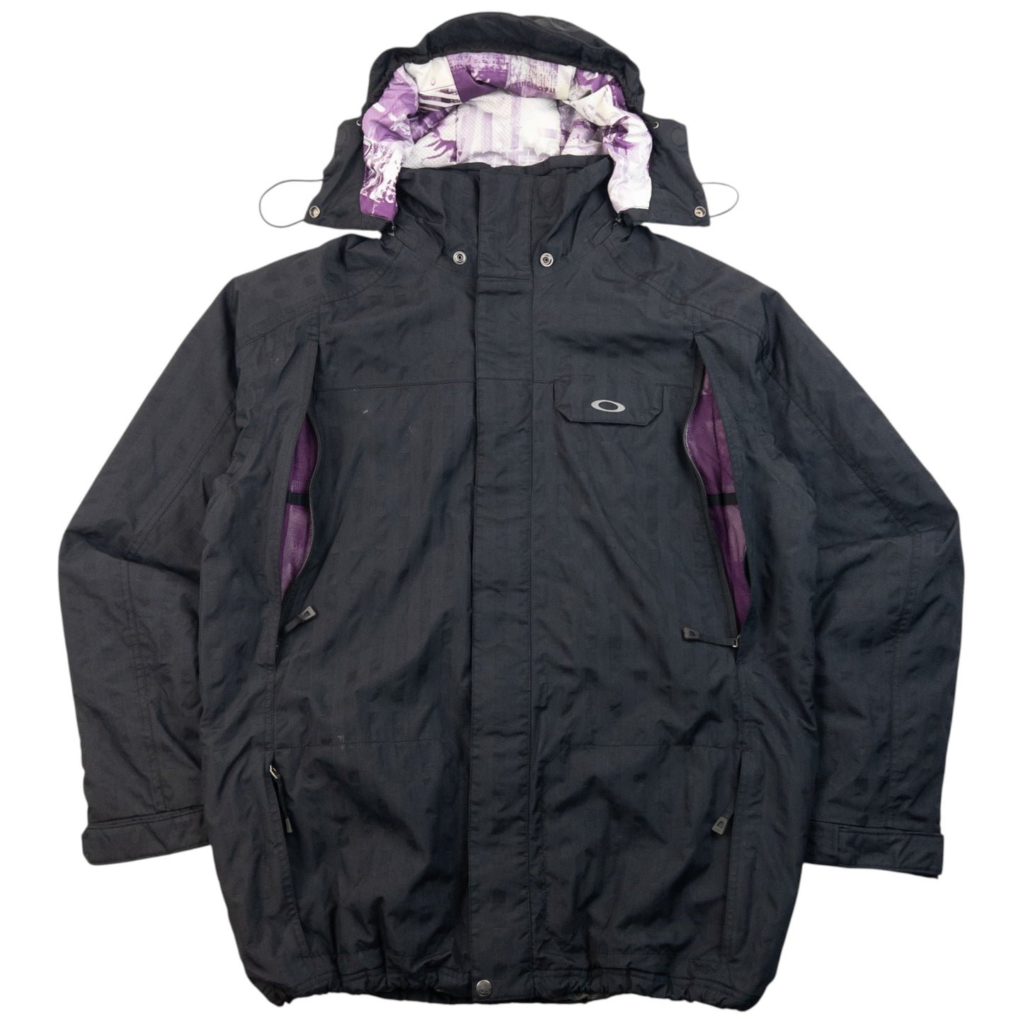 Vintage 2000s Oakley Zip Up Snowboarding Jacket Size XL | XL, Black