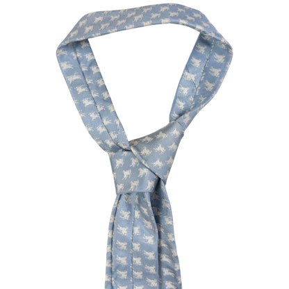 Vintage Burberry Monogram Silk Tie