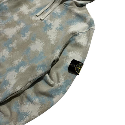 Stone Island Devore Camo Pullover Hoodie | Small, Camo