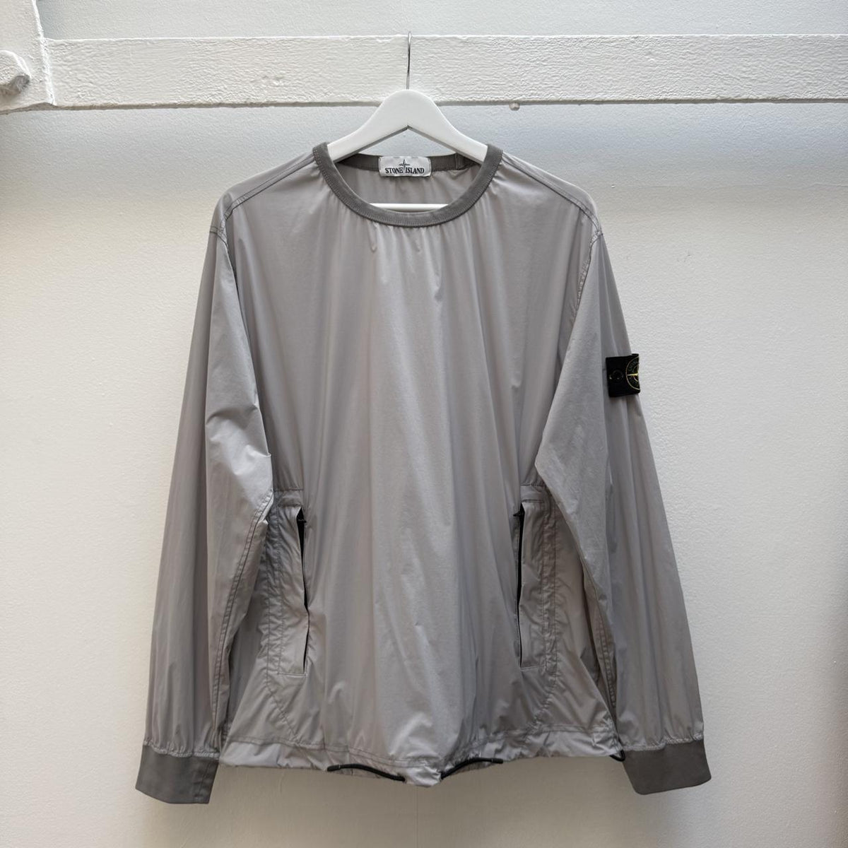 Stone Island Skin Touch Nylon Jumper (M) | Medium, Grey