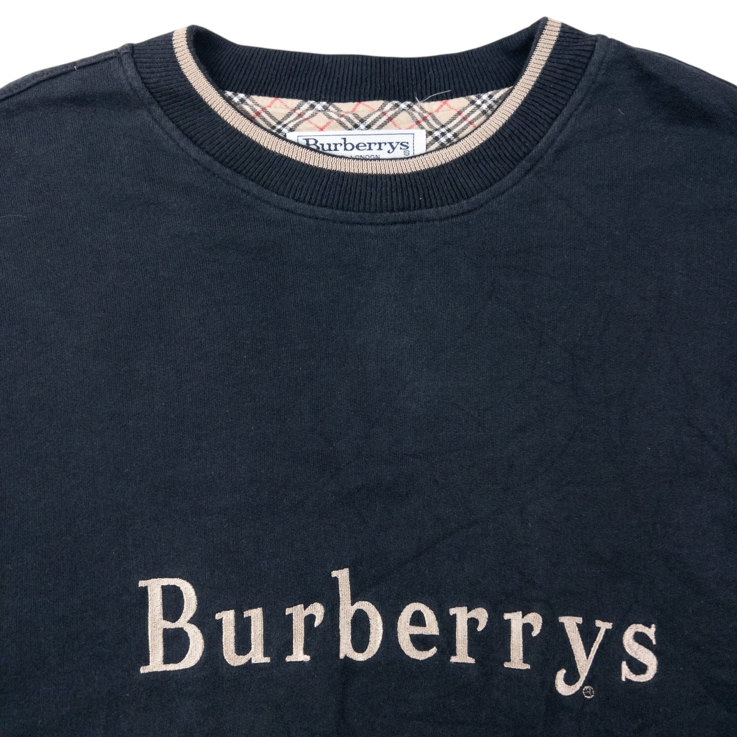 Vintage 90s Burberry Embroidered Sweatshirt Size L | Large, Multicoloured