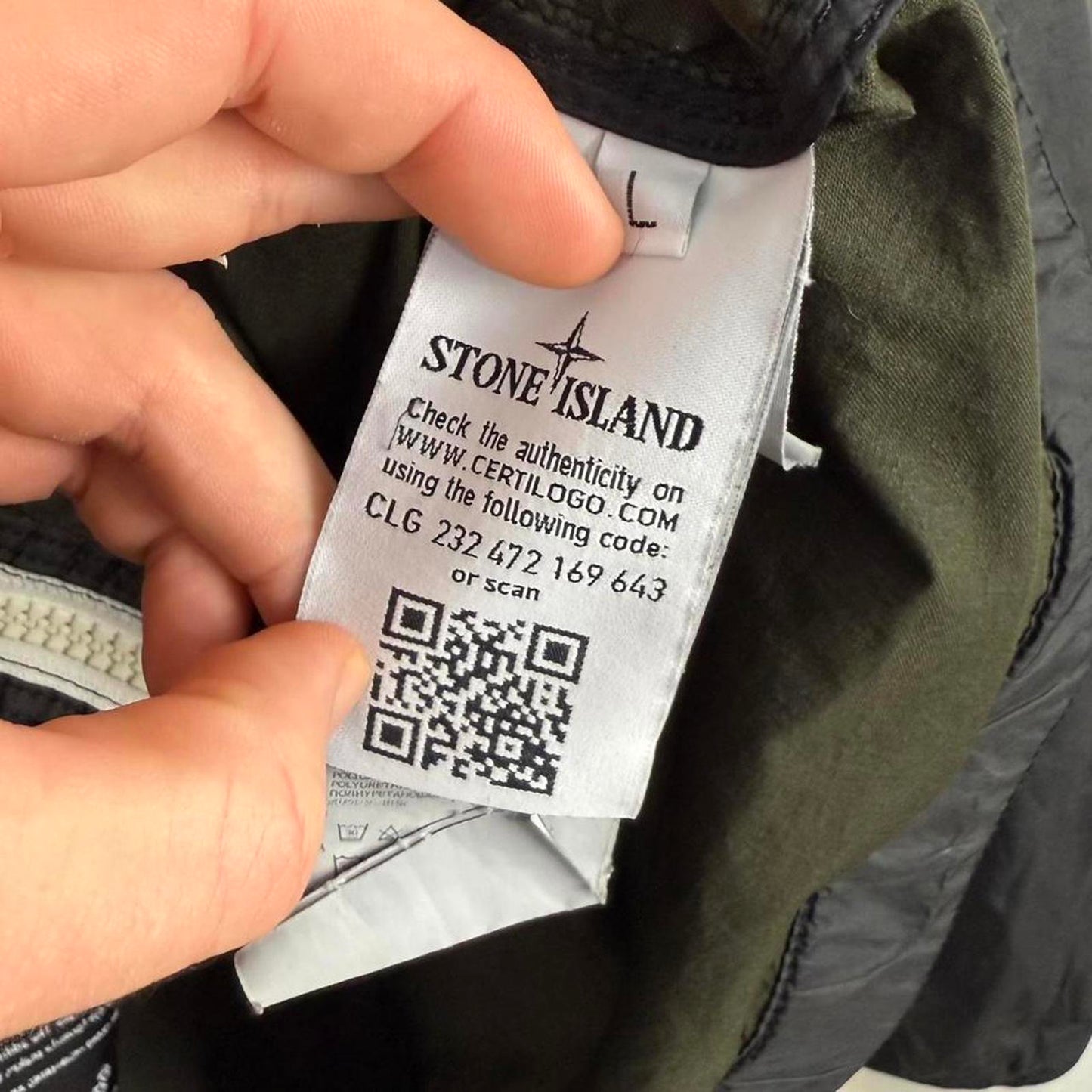 Stone Island Membrana 3L TC Hooded Jacket (L) | Large, Black