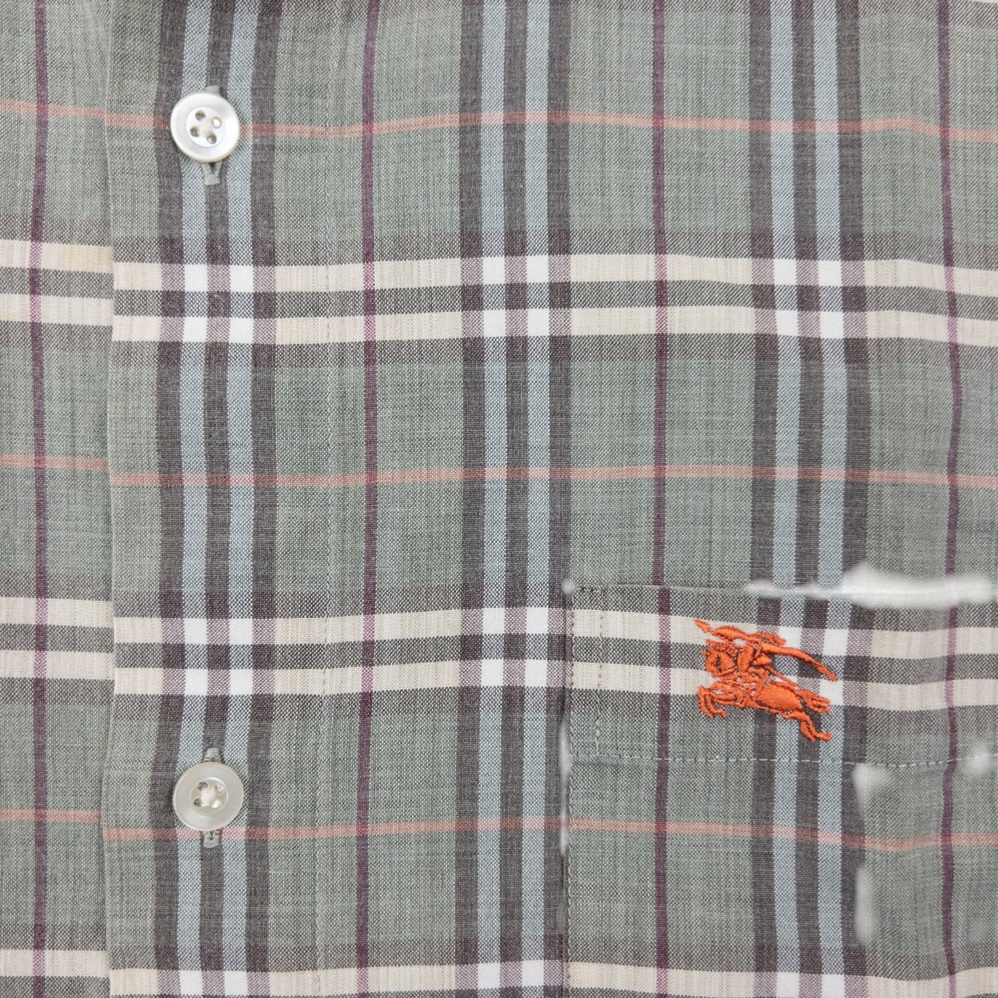 Vintage 2000s Burberry Blue Label Nova Check Long Sleeve Button Up Shirt Size M | Medium, Blue