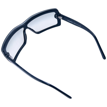 Vintage 2000s Chanel Shield Sunglasses | O/S, Black