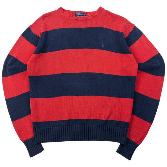 Vintage Polo Ralph Lauren Striped Knit Jumper Size M