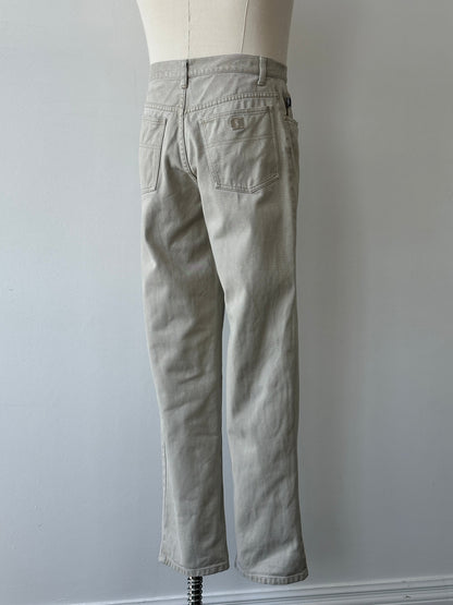 Yves Saint Laurent Pour Homme 1990s Denim Straight Leg Jeans - W30