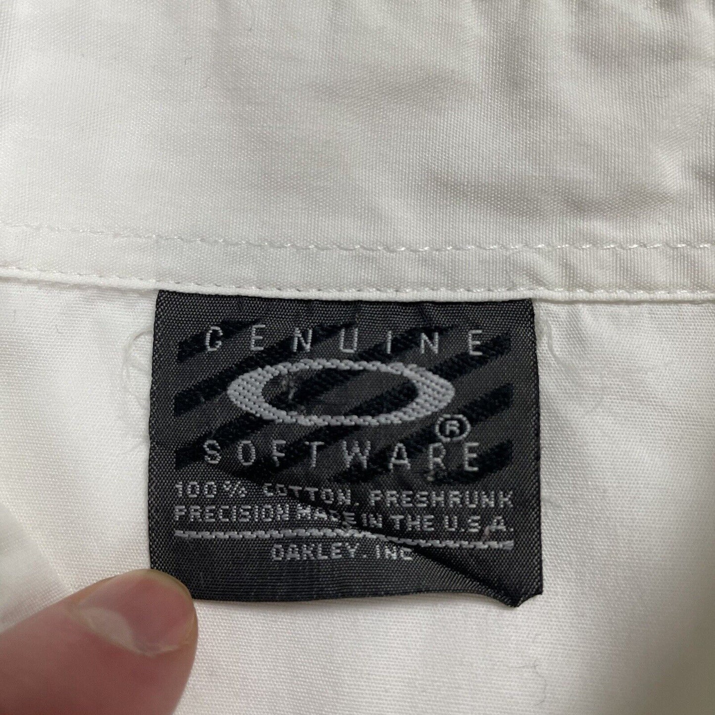 Oakley Software Button Up Shirt, Size Medium | Oakley, White