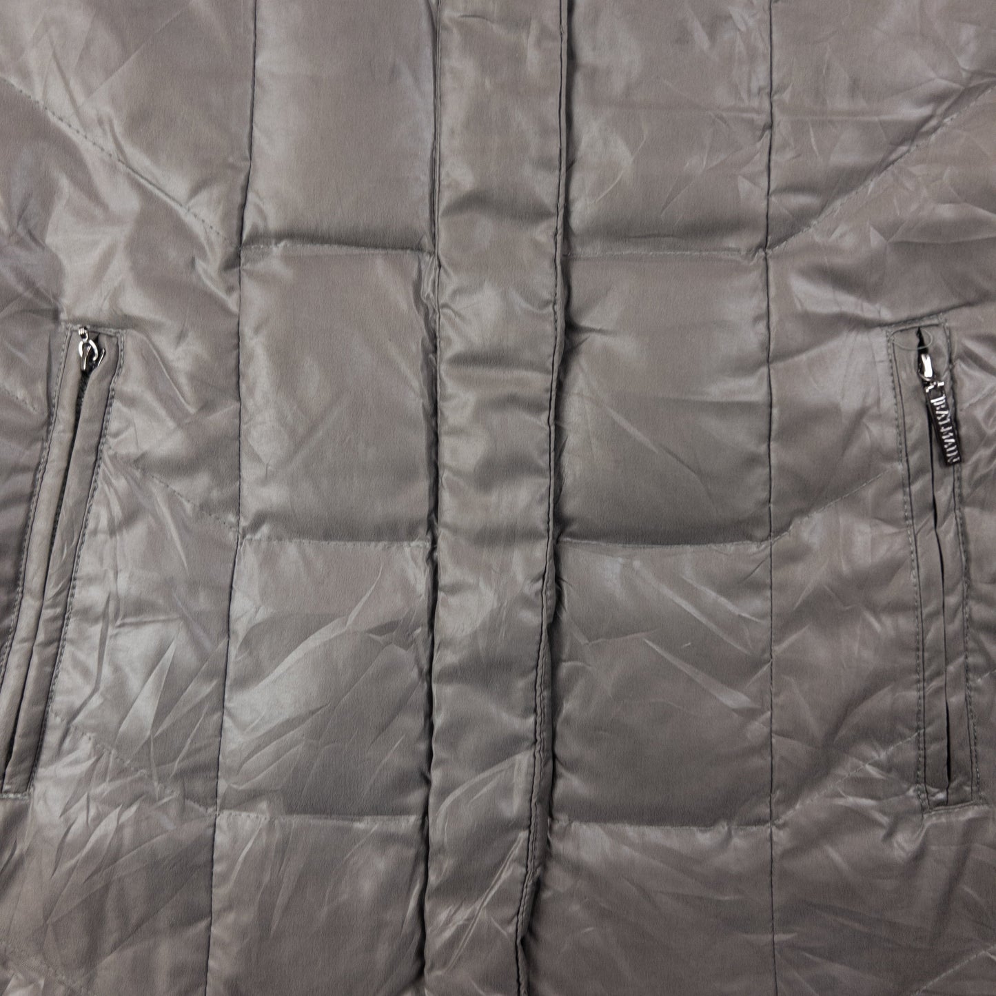 Vintage 90s Balmain Zip Up Padded Rain Jacket Size M | Medium, Grey