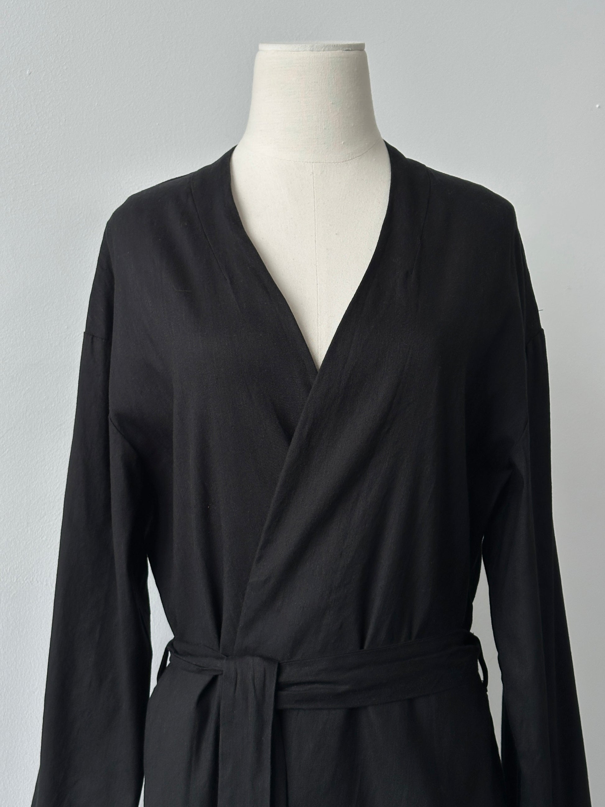 DKNY Linen Minimal Belted Trench Coat - M-L