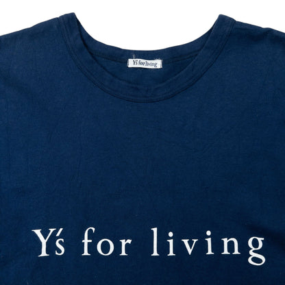 Vintage 90s Yohji Yamamoto Long Sleeve T Shirt Size S | Small, Navy