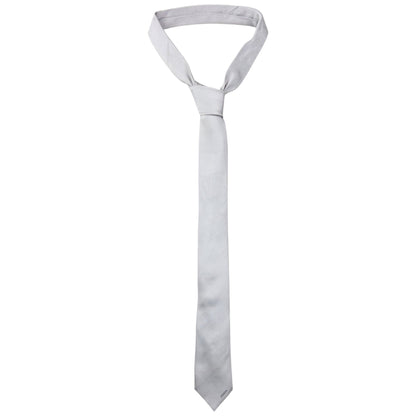 Vintage 2000s Prada Skinny Silk Tie | O/S, Grey