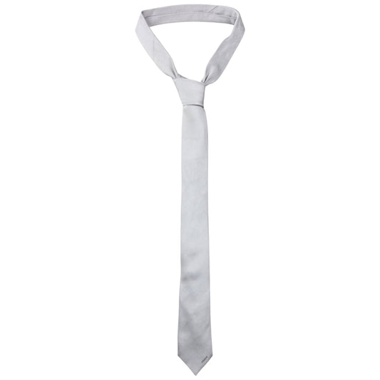 Vintage 2000s Prada Skinny Silk Tie | O/S, Grey