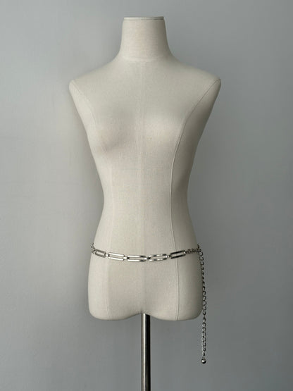 Vintage 2000s Metal Chain Belt - One size