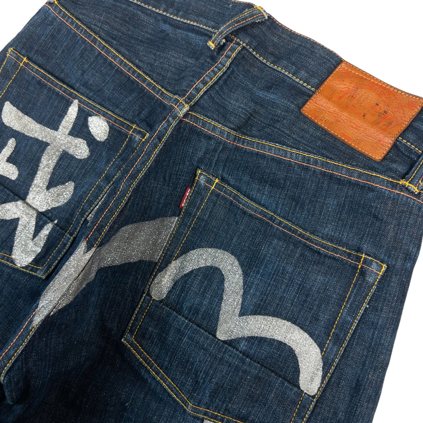 Vintage Evisu Glitter Gull & Daicock Japanese Denim Jeans Size W31