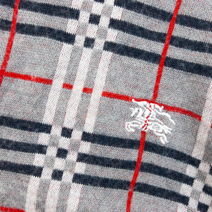 Vintage 90s Burberry Nova Check Jumper Womens Size M | Medium, Grey