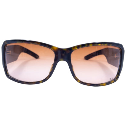 Vintage Dior Tortoise Shell Buckle Sunglasses