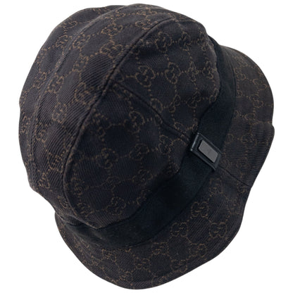 Vintage 2000s Gucci Monogram Bucket Hat | O/S, Brown
