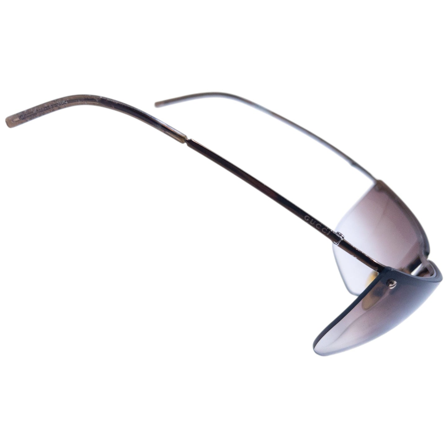 Vintage 2000s Gucci Rimless Sunglasses | O/S, Brown