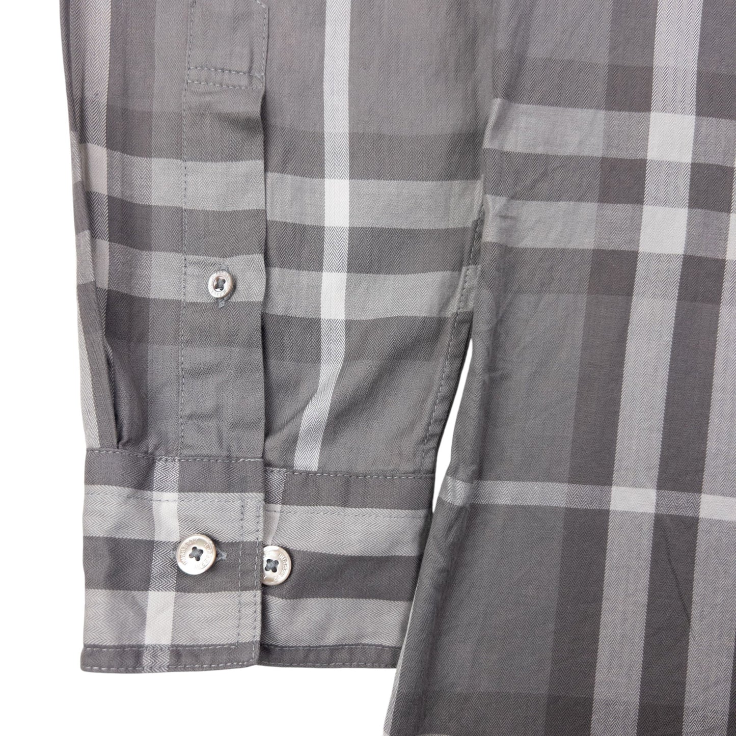 Vintage Burberry Nova Check Long Sleeve Button Up Shirt Size M