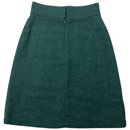 Vintage 2000s Miu Miu Wool Skirt Womens Size W26 | W26, Green