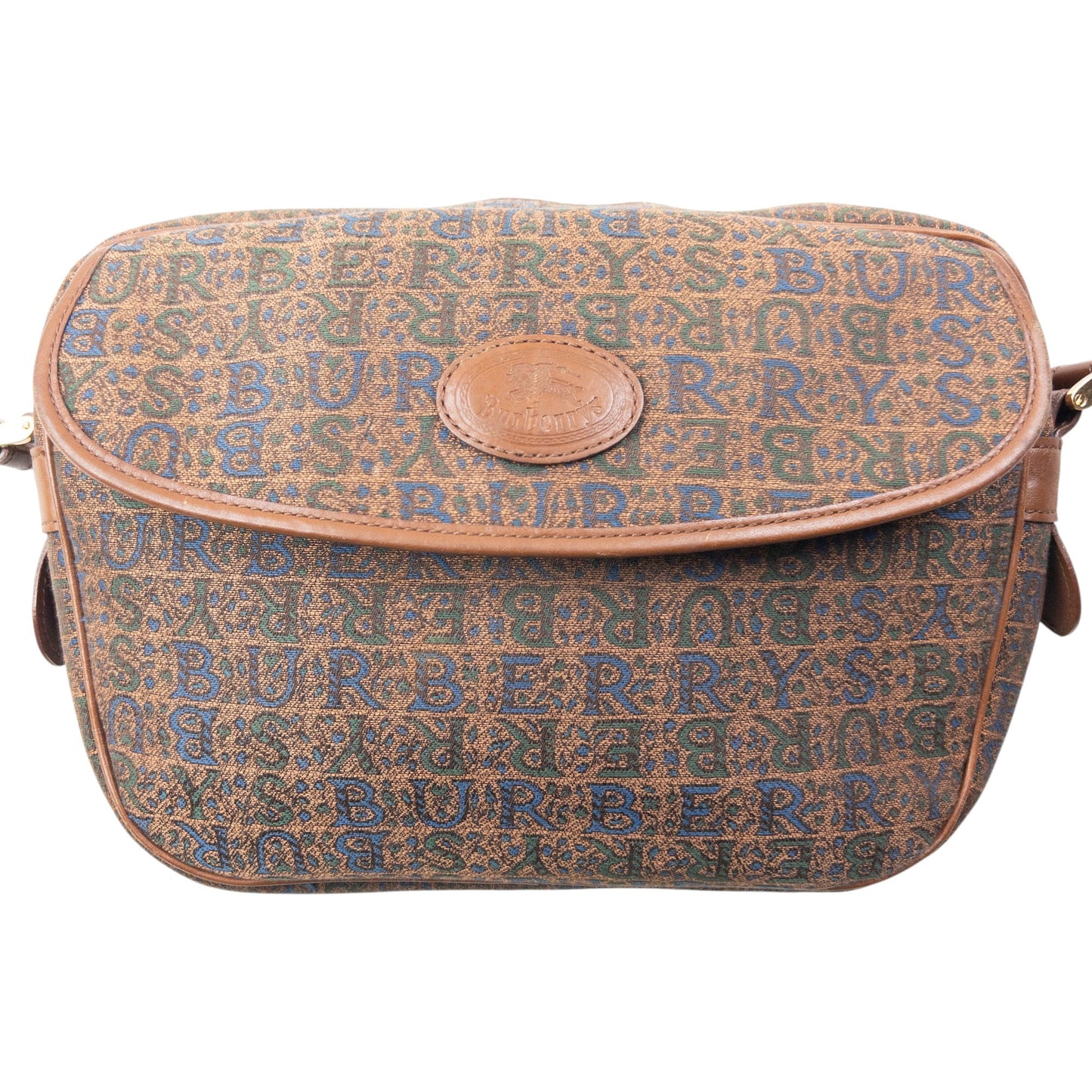 Vintage 90s Burberry Monogram Crossbody Bag | O/S, Brown