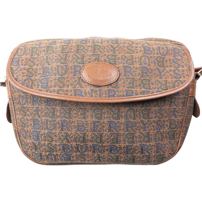 Vintage 90s Burberry Monogram Crossbody Bag | O/S, Brown