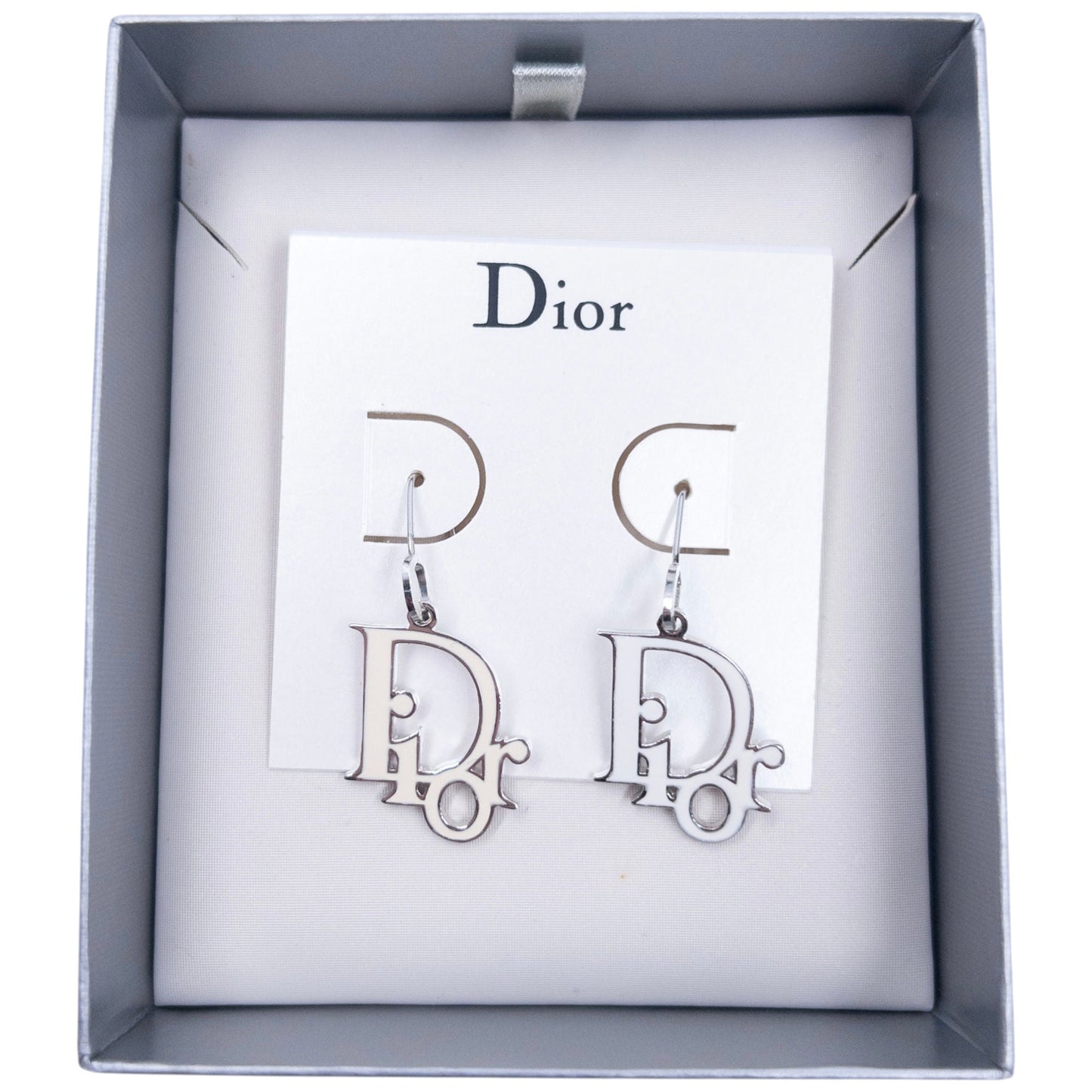 Vintage Dior Logo Earrings