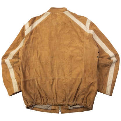 Vintage 2000s Hugo Boss Zip Up Suede Jacket Size L