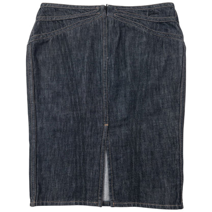 Vintage 2002 Gucci By Tom Ford Denim Skirt Womens Size W29 | W29, Grey