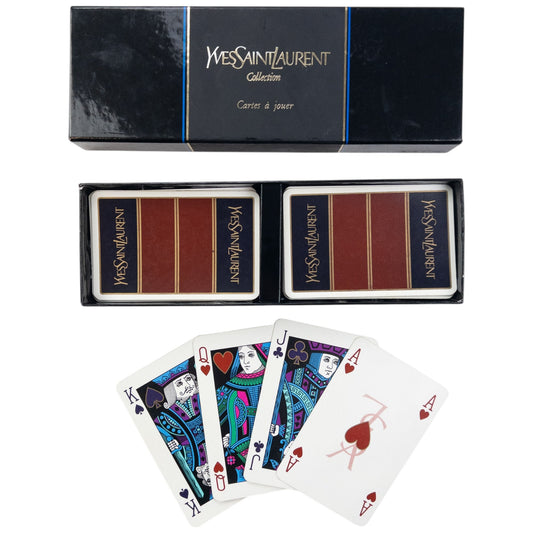 Vintage YSL Yves Saint Laurent Collection Playing Cards