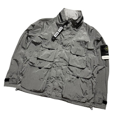Stone Island Nylon Metal Watro Multipocket Jacket | XXXL, Silver