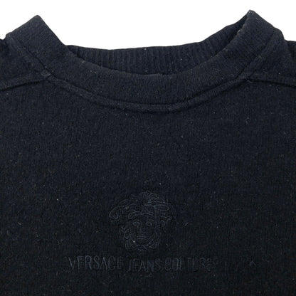 Vintage 2000s Versace Jeans Couture Wool Jumper Womens Size M | Medium, Black