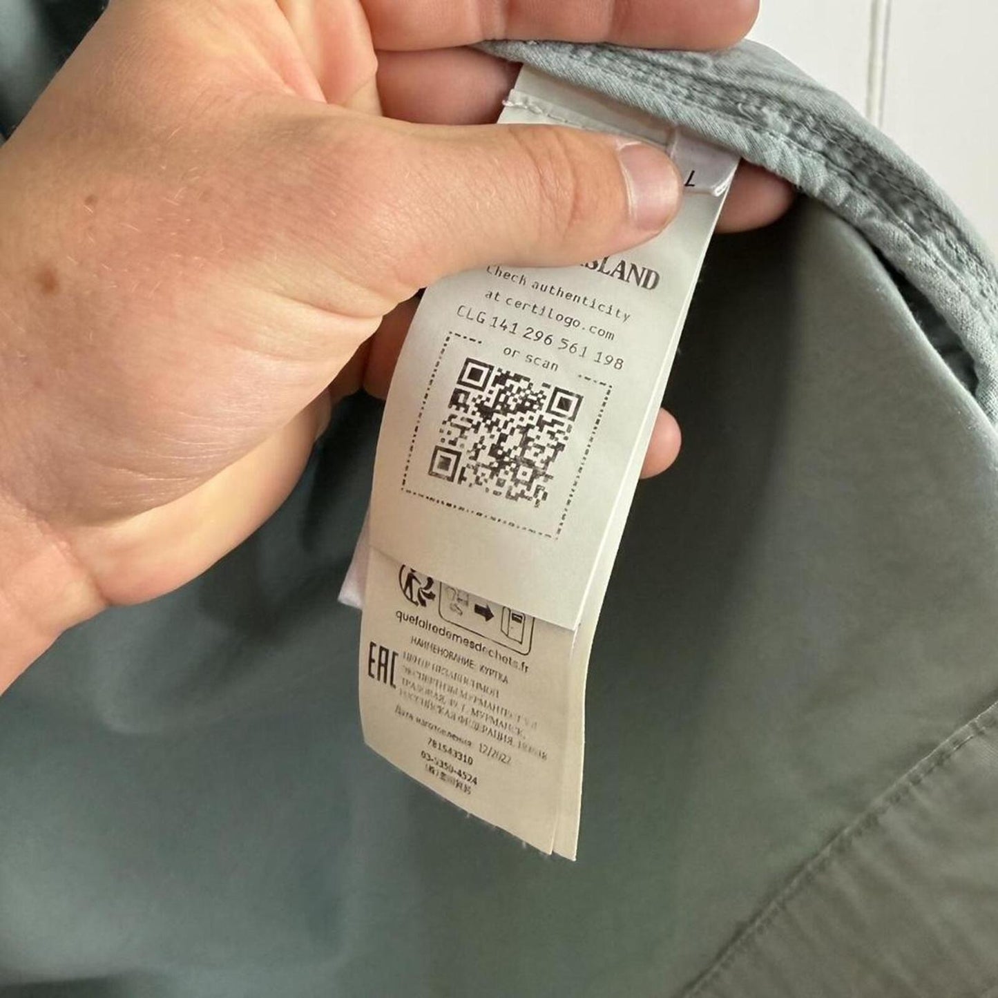 Stone Island Supima Cotton Twill Stretch-TC Jacket Sage Green (L) | Large, Green