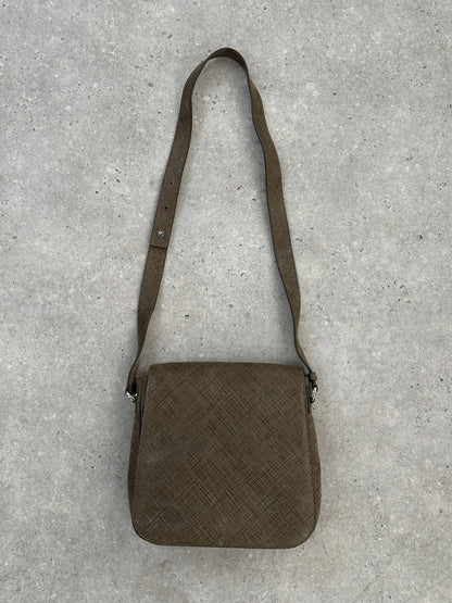 Giorgio Armani 2000s Leather Textured Crossbody Bag
