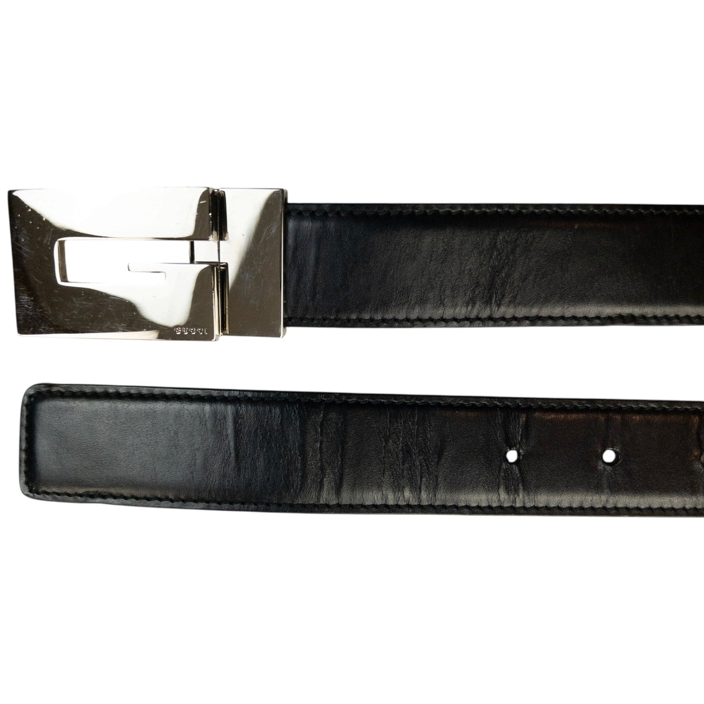 Vintage 2000s Gucci Leather Belt Size M | O/S, Black