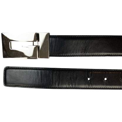Vintage 2000s Gucci Leather Belt Size M | O/S, Black
