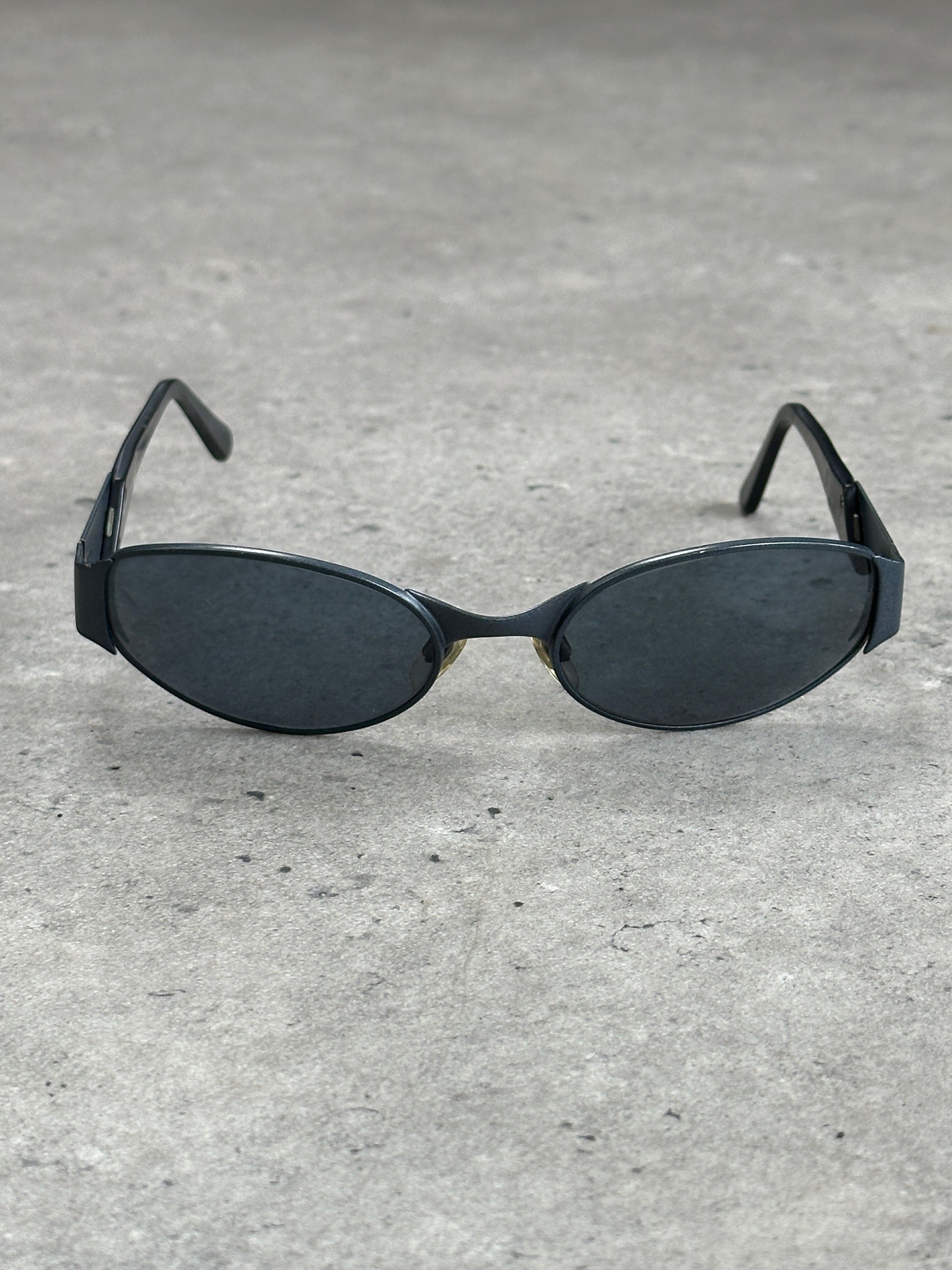 Emporio Armani 1990s Oval Logo Sunglasses